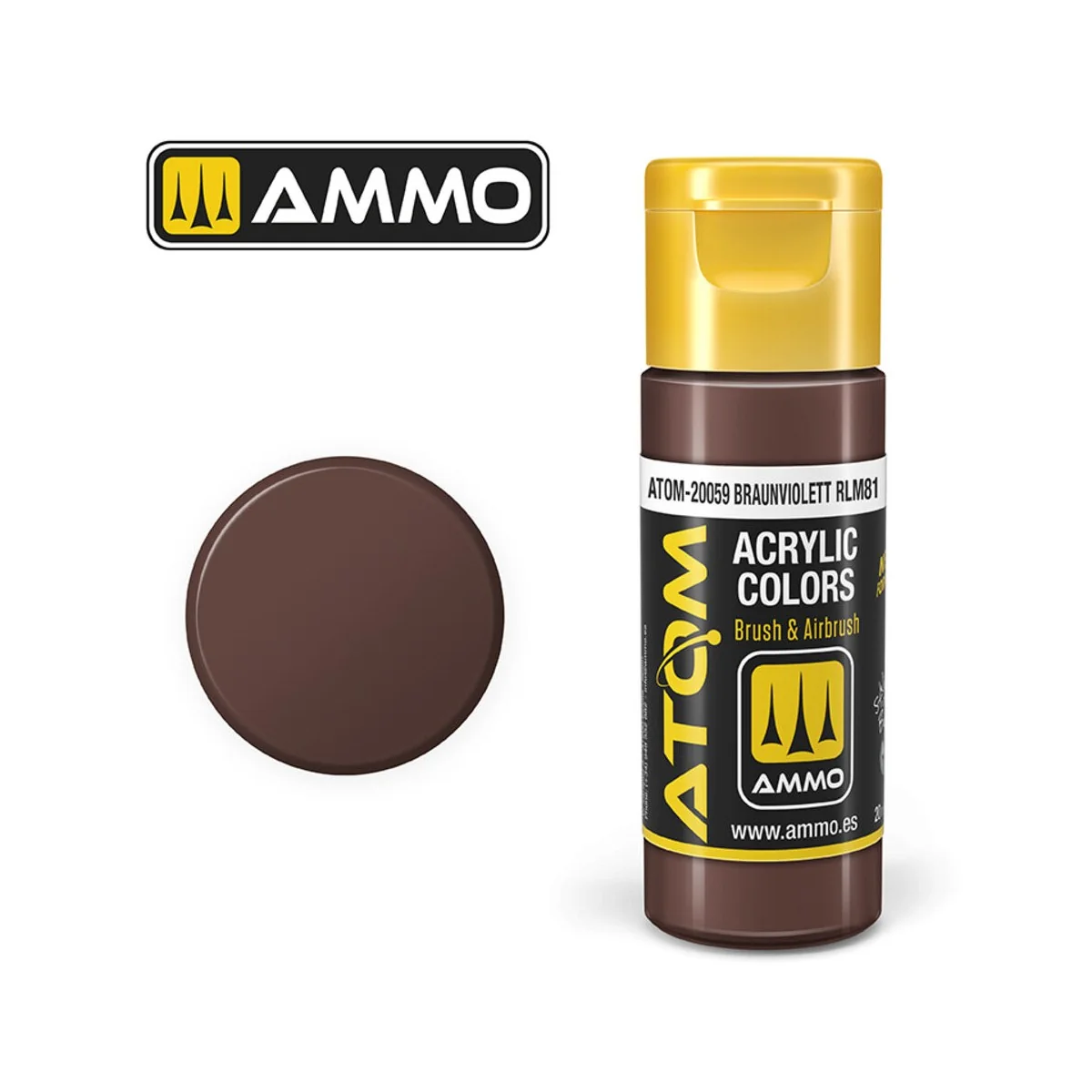ATOM COLOR Braunviolett RLM81 - AMMO by MIG Jimenez ATOM-20059