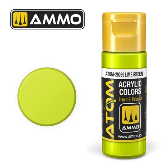 ATOM COLOR Lime Green - AMMO by MIG Jimenez ATOM-20089