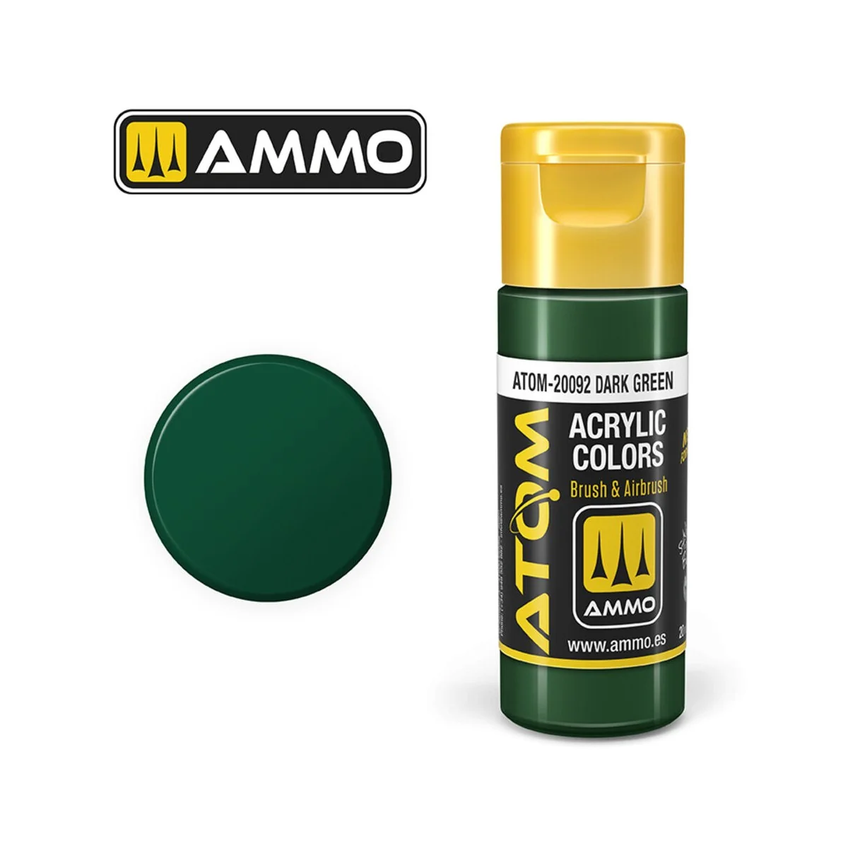 ATOM COLOR Dark Green - AMMO by MIG Jimenez ATOM-20092