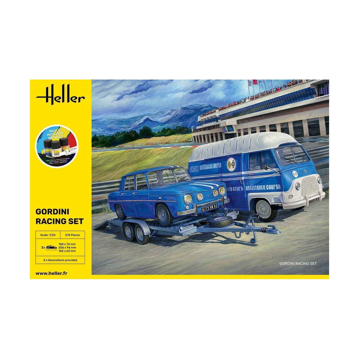 STARTER KIT Gordini Racing Set, 1/24 - Heller 52328 STARTER KIT Gordini Racing Set, 1/24 - Heller 52328