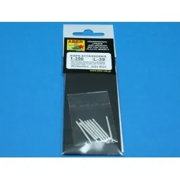 8 pcs 380mm short barrels for Richeulieu, 1/350 - Aber Models RE-35...