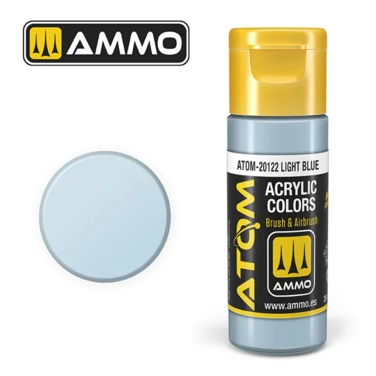 ATOM COLOR Light Blue - AMMO by MIG Jimenez ATOM-20122 ATOM COLOR Light Blue - AMMO by MIG Jimenez ATOM-20122