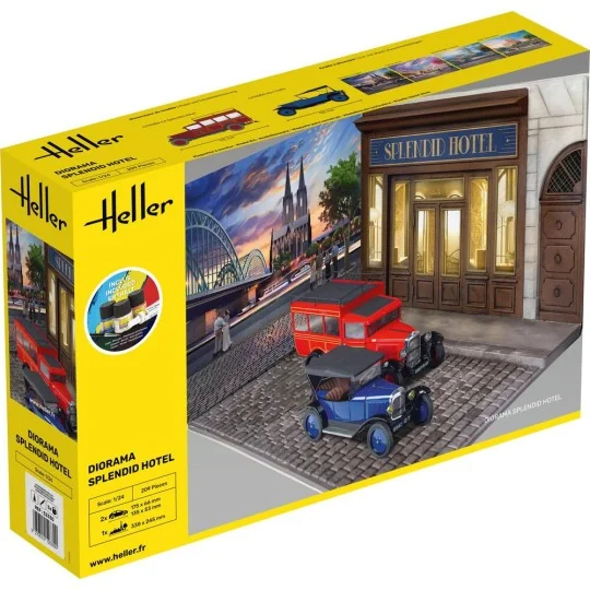 STARTER KIT Diorama Splendid Hotel, 1/24 - Heller 52330 STARTER KIT Diorama Splendid Hotel, 1/24 - Heller 52330
