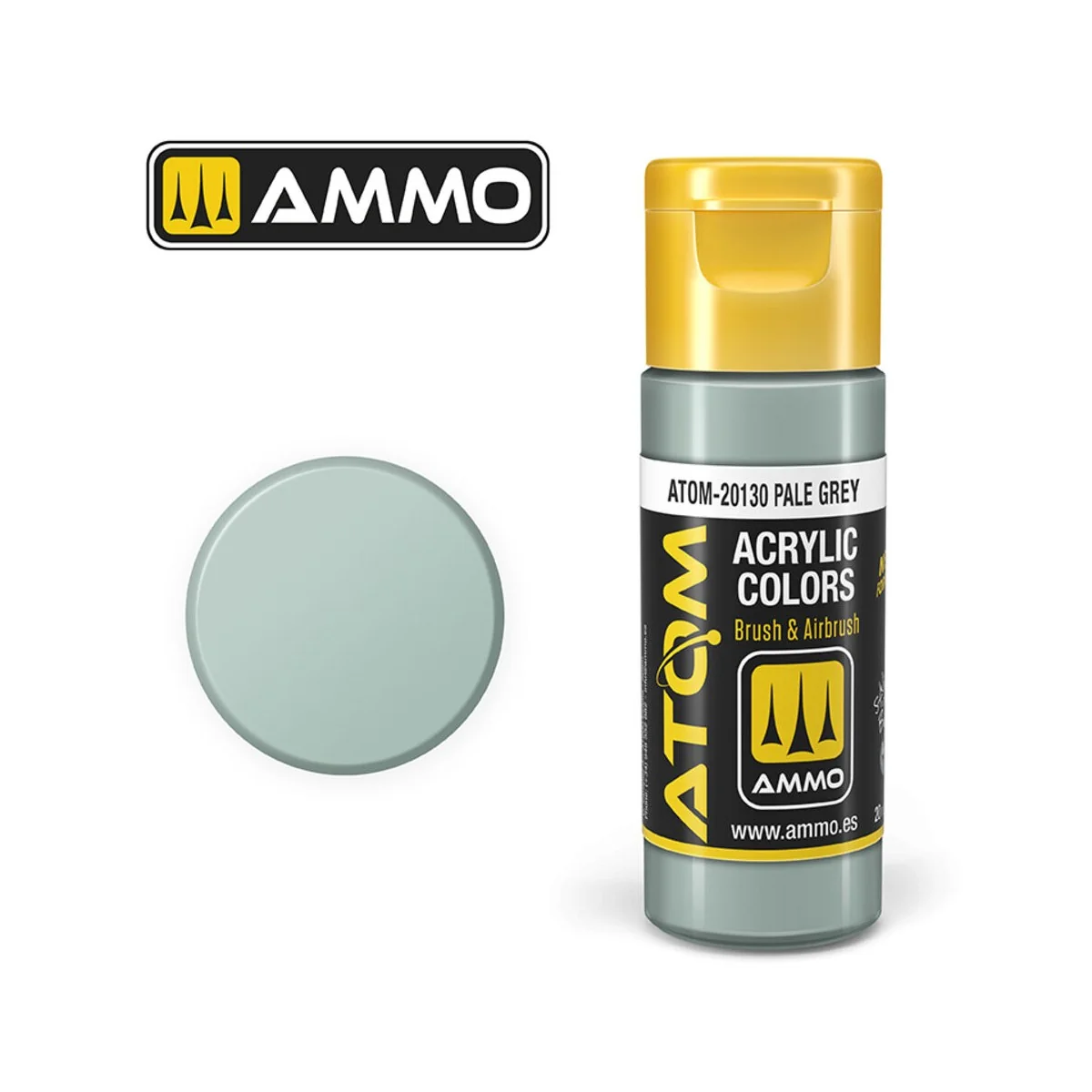 ATOM COLOR Pale Grey - AMMO by MIG Jimenez ATOM-20130