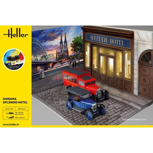 STARTER KIT Diorama Splendid Hotel, 1/24 - Heller 52330 STARTER KIT Diorama Splendid Hotel, 1/24 - Heller 52330