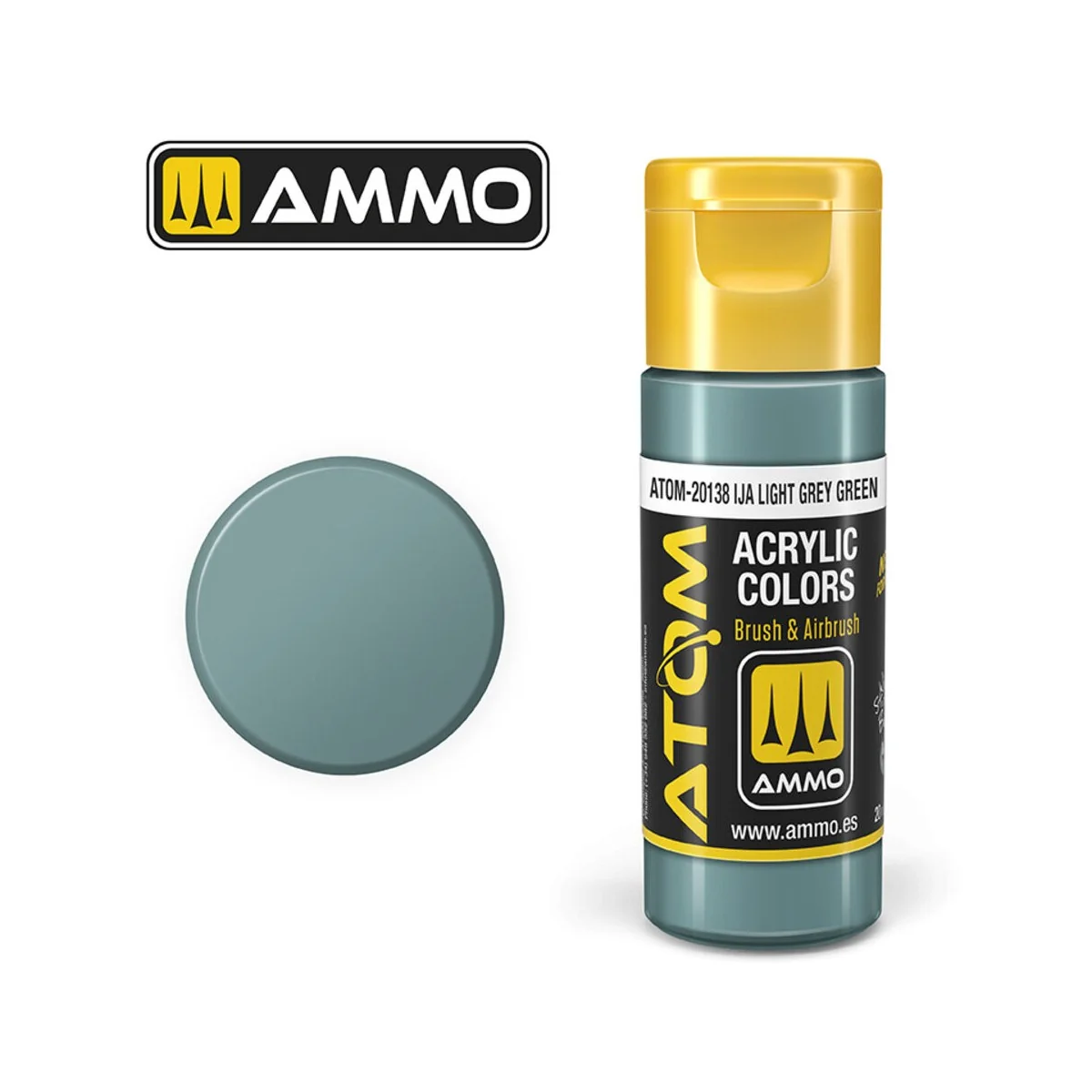 ATOM COLOR IJA Light Grey Green - AMMO by MIG Jimenez ATOM-20138