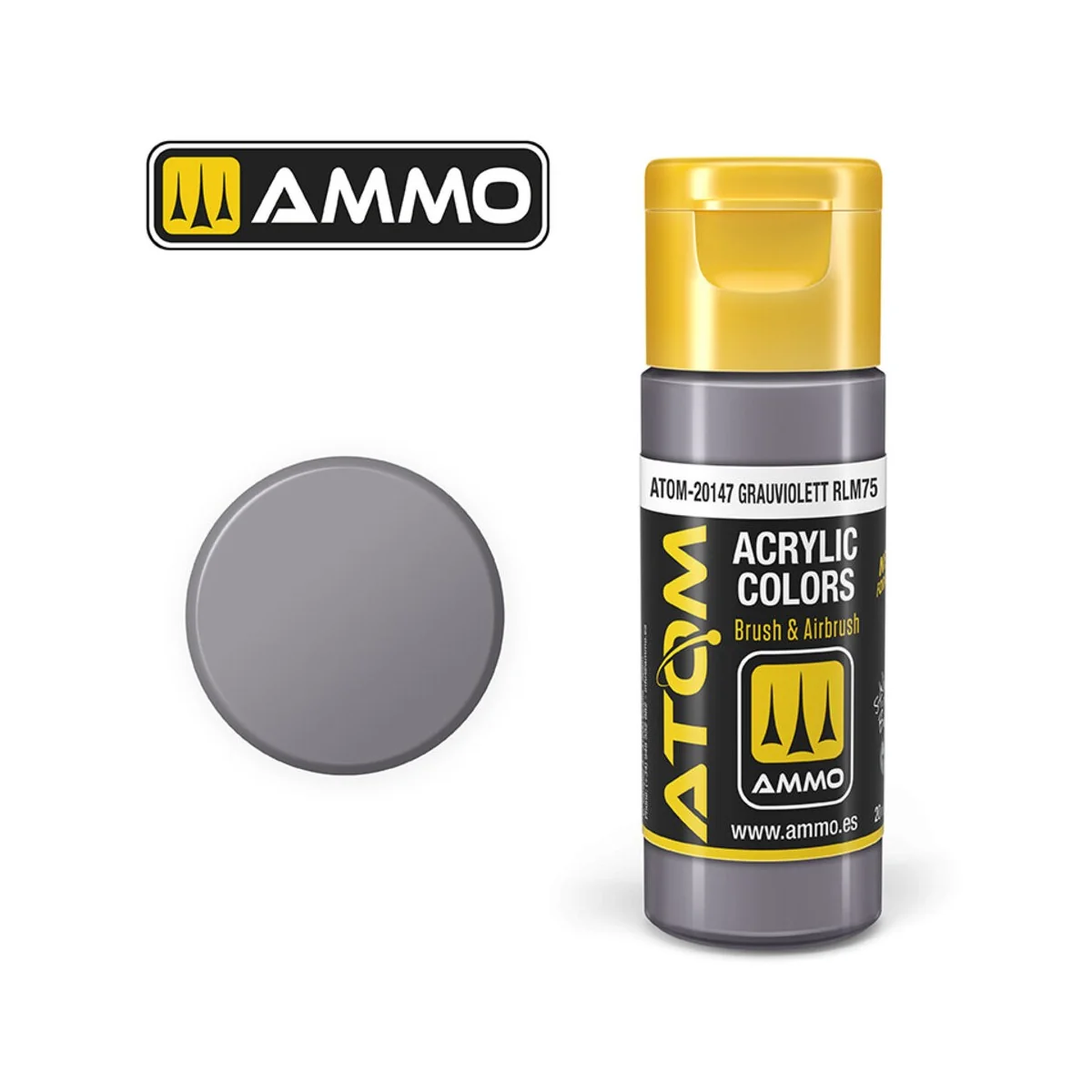 ATOM COLOR Grauviolett RLM75 - AMMO by MIG Jimenez ATOM-20147