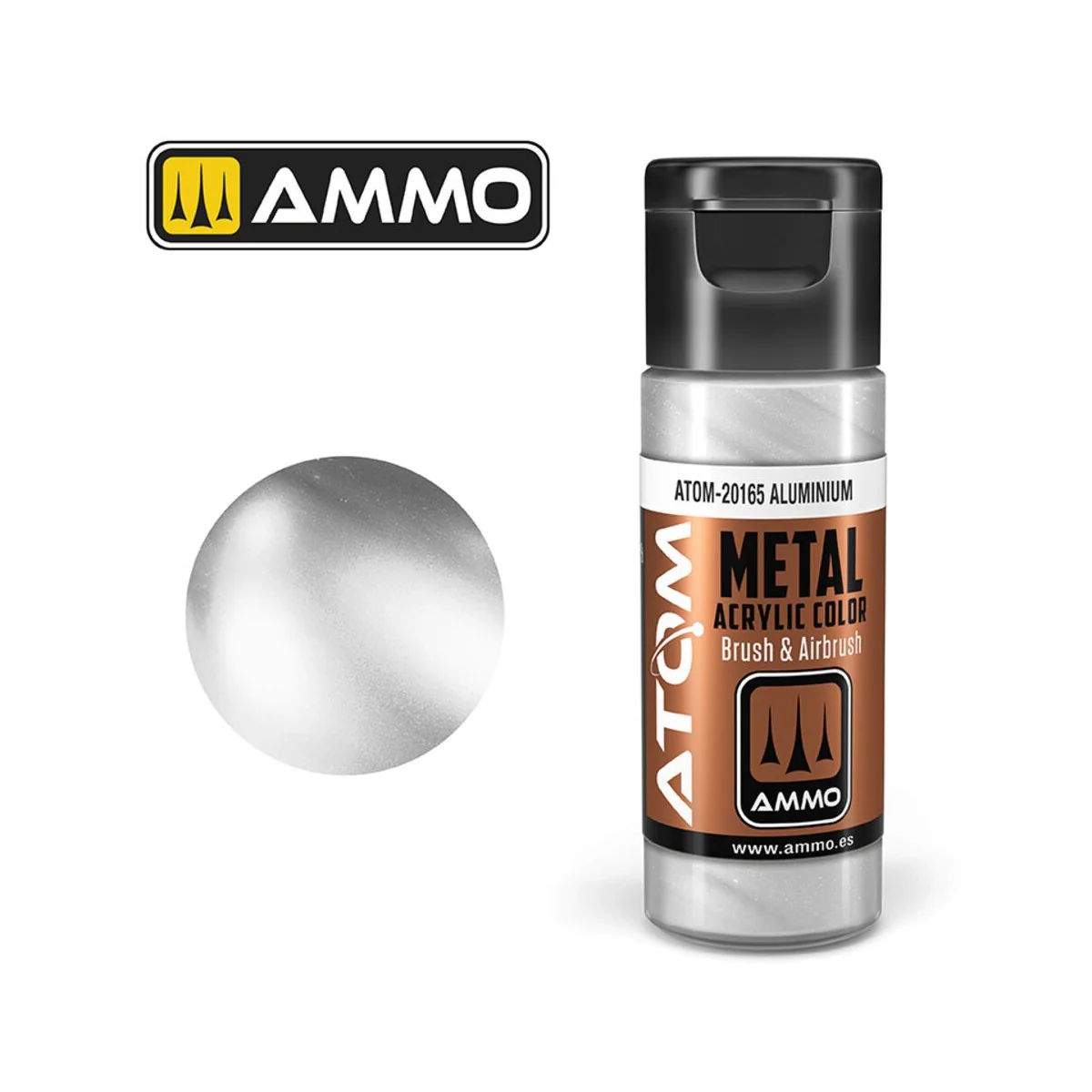ATOM METALLIC Aluminium - AMMO by MIG Jimenez ATOM-20165