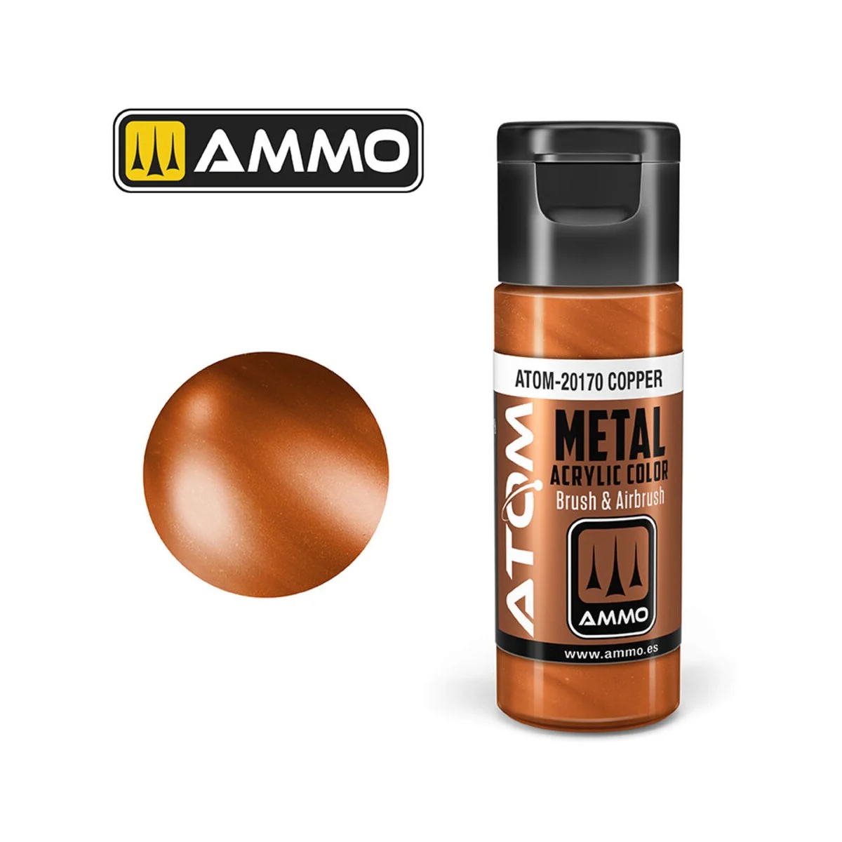 ATOM METALLIC Copper - AMMO by MIG Jimenez ATOM-20170