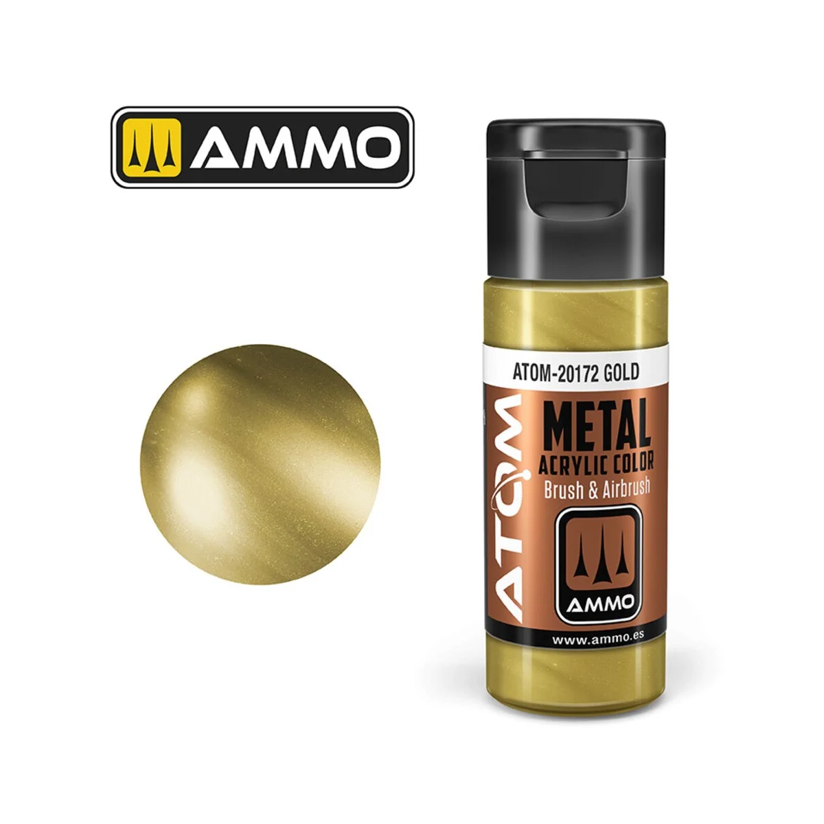 ATOM METALLIC Gold - AMMO by MIG Jimenez ATOM-20172