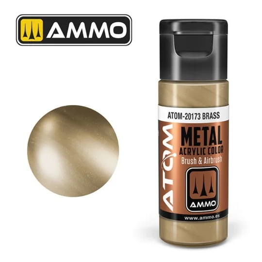 ATOM METALLIC Brass - AMMO by MIG Jimenez ATOM-20173