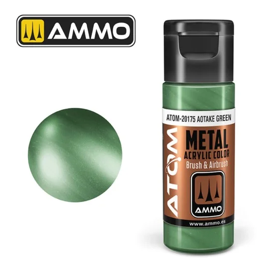 ATOM METALLIC Aotake Green - AMMO by MIG Jimenez ATOM-20175 ATOM METALLIC Aotake Green - AMMO by MIG Jimenez ATOM-20175