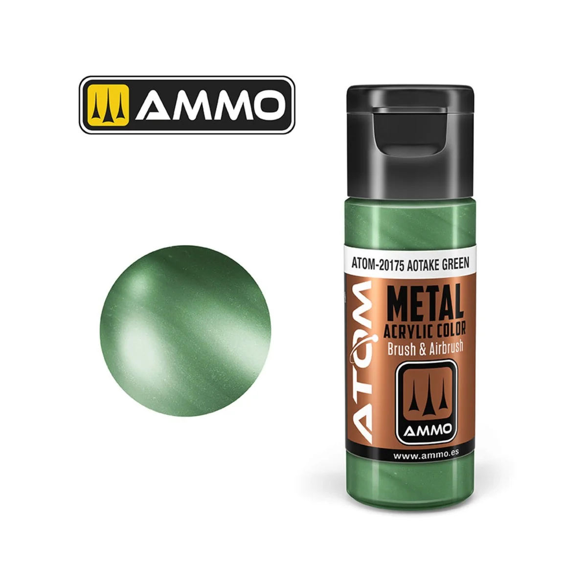 ATOM METALLIC Aotake Green - AMMO by MIG Jimenez ATOM-20175