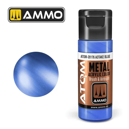 ATOM METALLIC Aotake Blue - AMMO by MIG Jimenez ATOM-20176 ATOM METALLIC Aotake Blue - AMMO by MIG Jimenez ATOM-20176