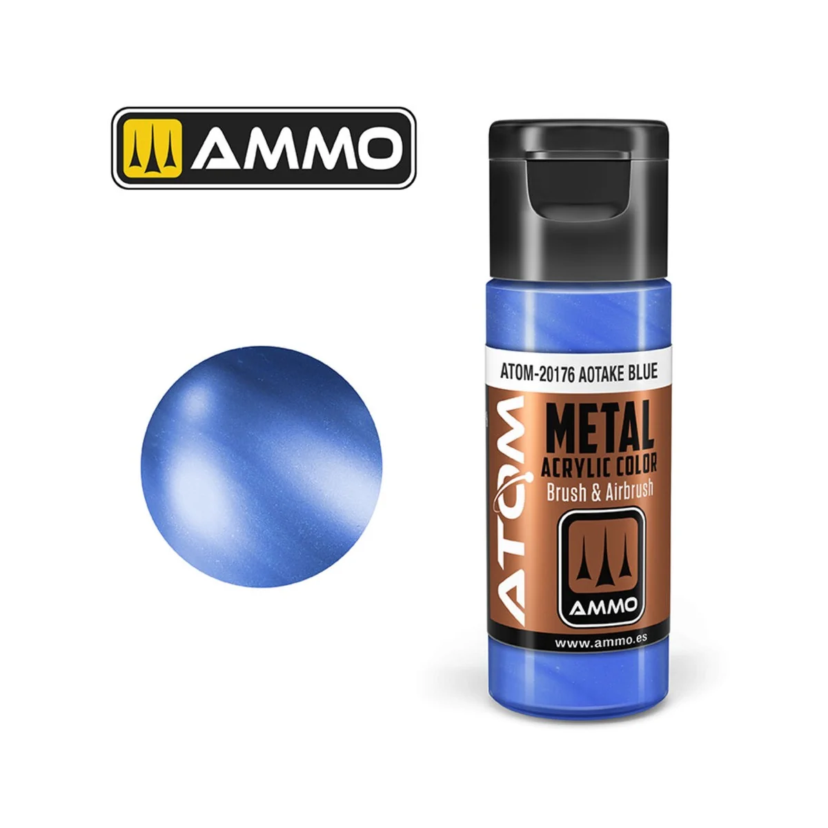 ATOM METALLIC Aotake Blue - AMMO by MIG Jimenez ATOM-20176