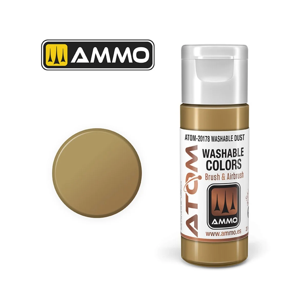 ATOM WASHABLE Dust - AMMO by MIG Jimenez ATOM-20178