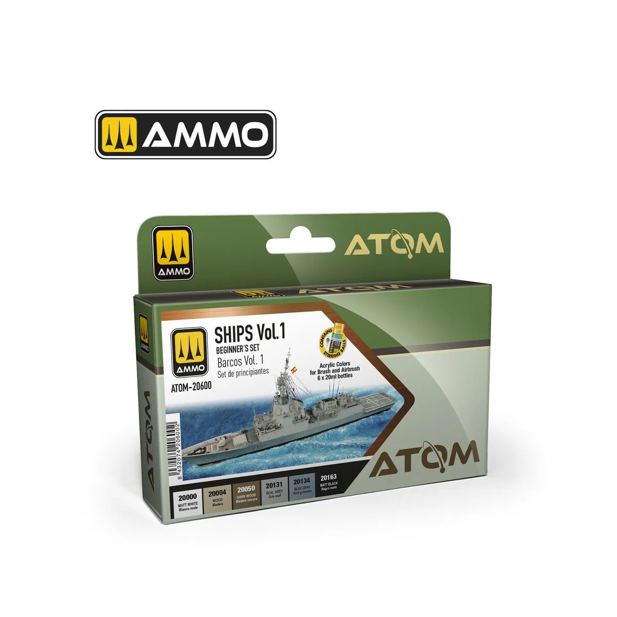 ATOM Beginners Set: Ships Vol.1 - AMMO by MIG Jimenez ATOM-20600