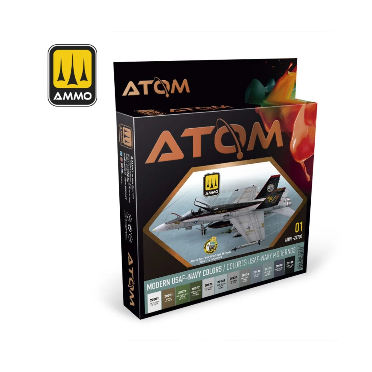 ATOM-Modern USAF-NAVY Colors - AMMO by MIG Jimenez ATOM-20700