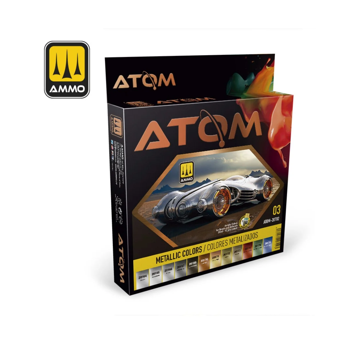 ATOM-Metallic Colors - AMMO by MIG Jimenez ATOM-20702