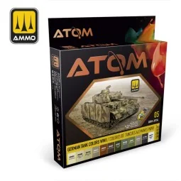 ATOM-German Tank Colors WWII - AMMO by MIG Jimenez ATOM-20704