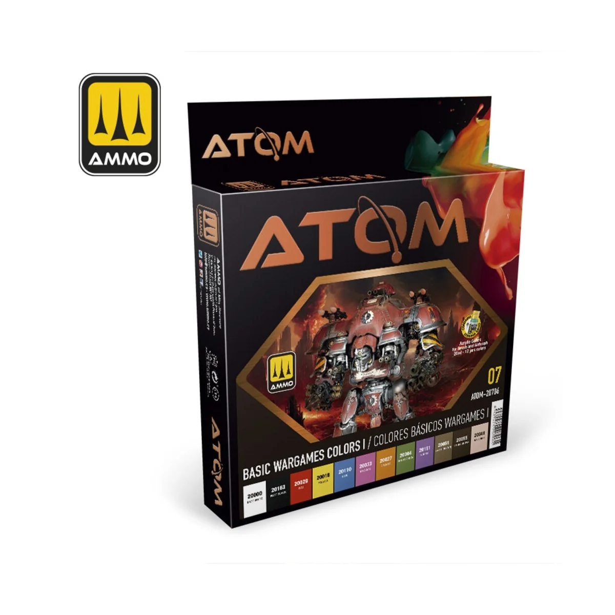 ATOM-Basic Wargames Colors I - AMMO by MIG Jimenez ATOM-20706
