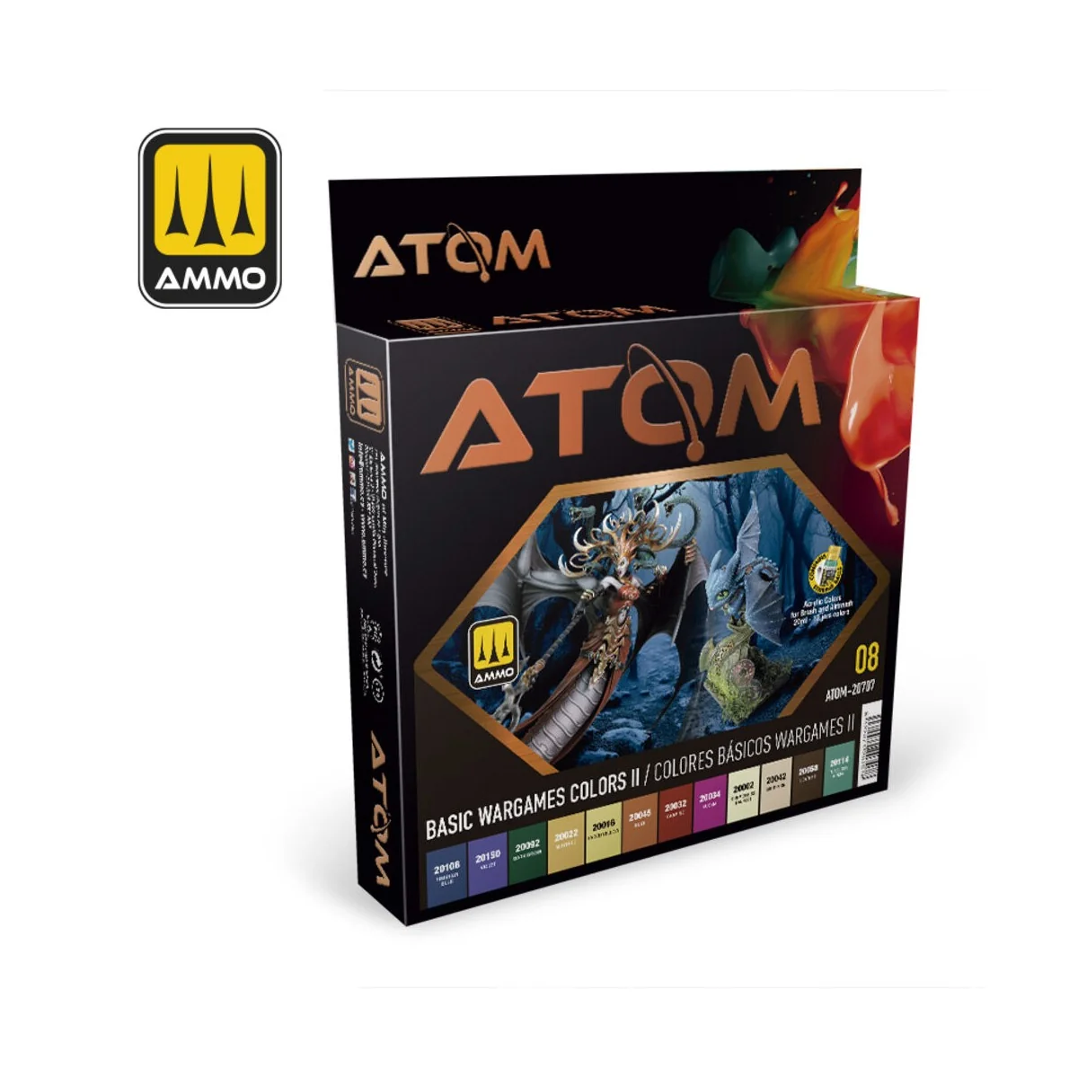 ATOM-Basic Wargames Colors II - AMMO by MIG Jimenez ATOM-20707