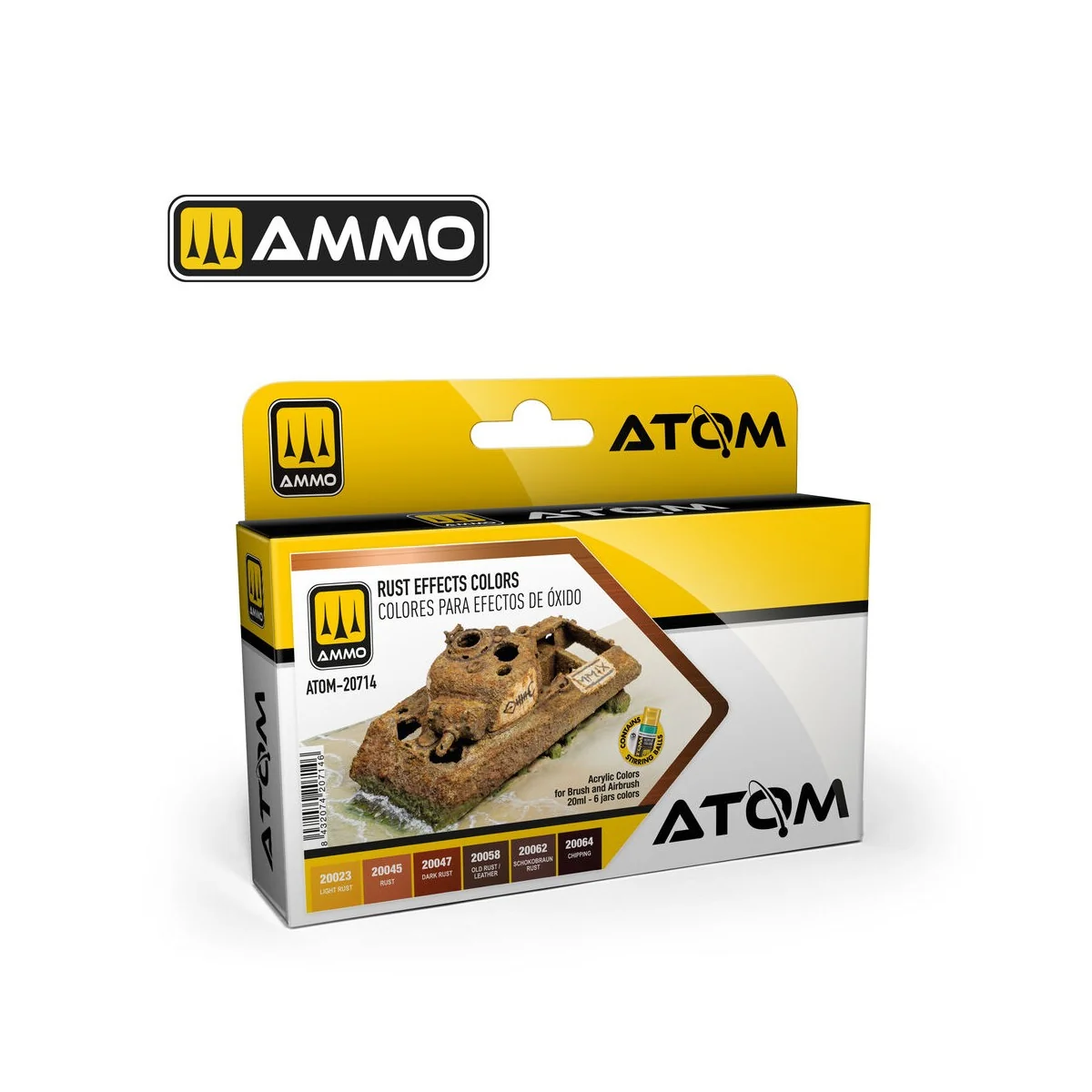 ATOM Rust Effects Colors Set - AMMO by MIG Jimenez ATOM-20714