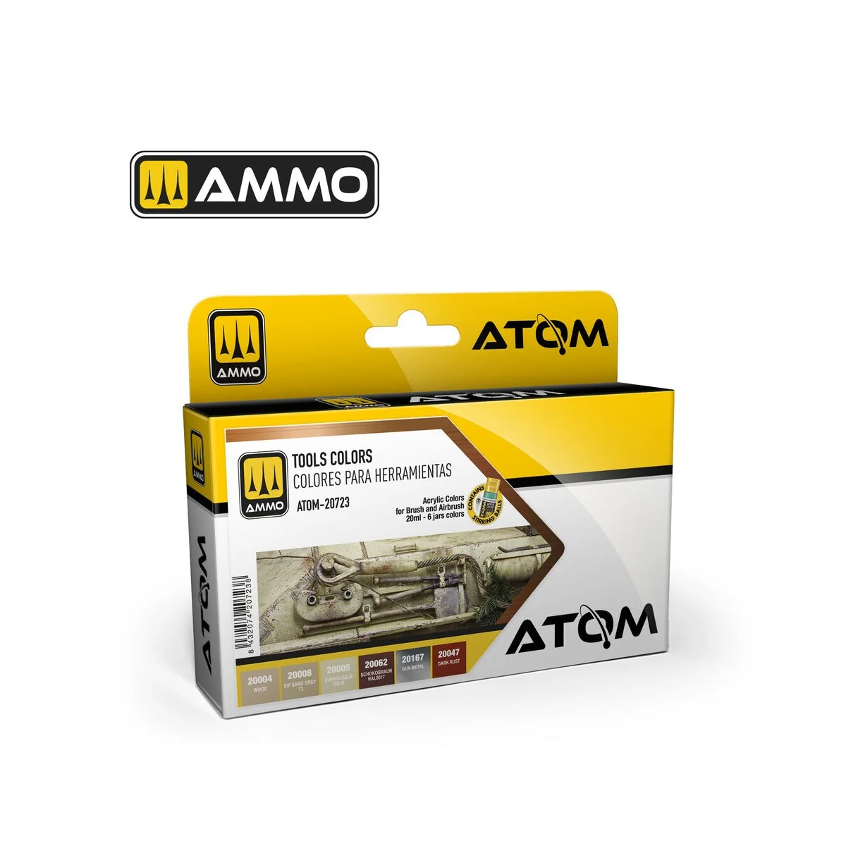 ATOM Tools Colors Set - AMMO by MIG Jimenez ATOM-20723