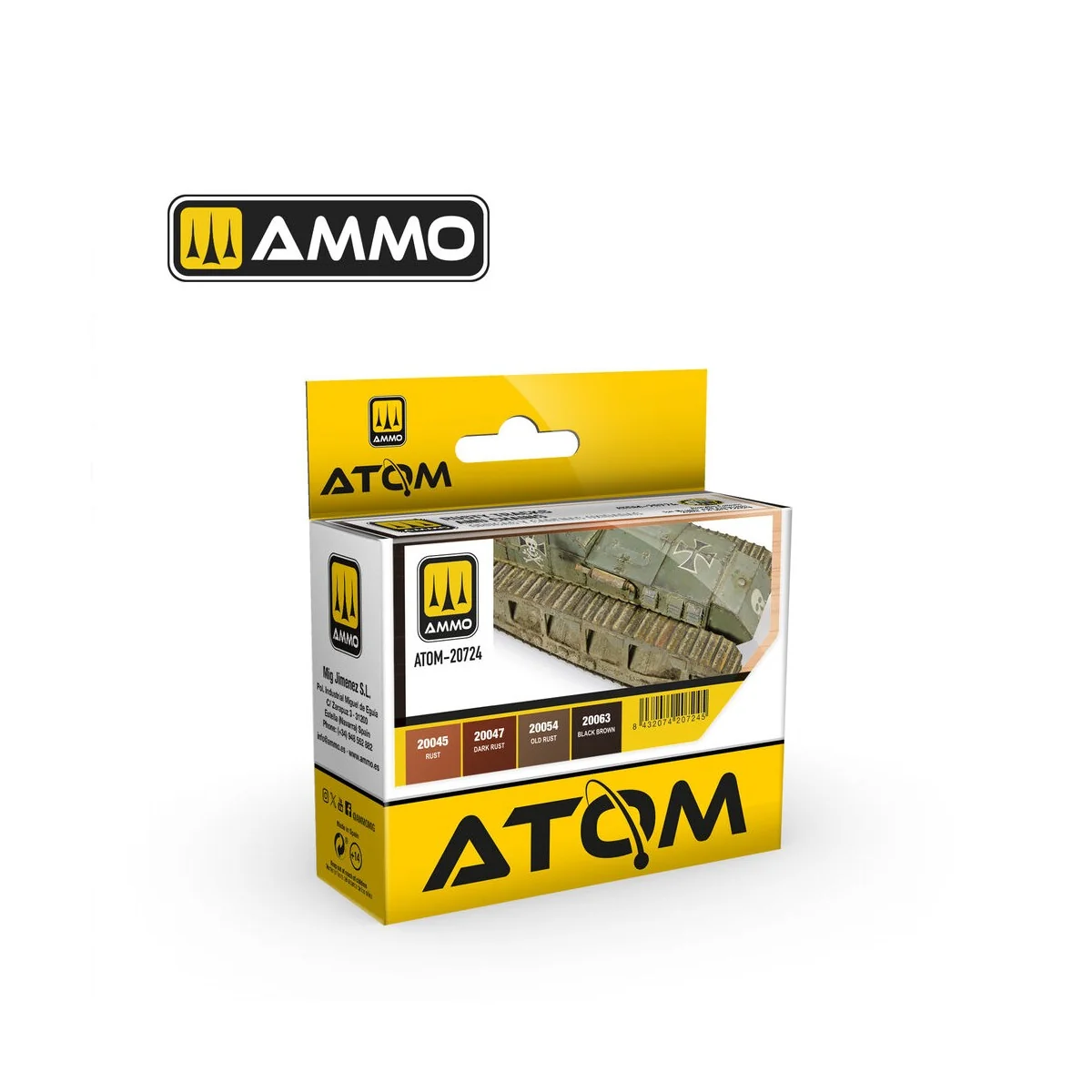 ATOM Rusty Tracks and Chains Set - AMMO by MIG Jimenez ATOM-20724