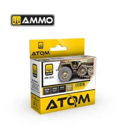 ATOM Rubber and Tires Colors Set - AMMO by MIG Jimenez ATOM-20725