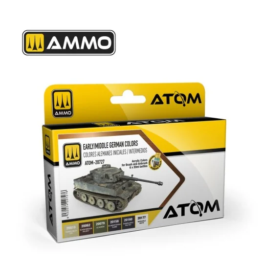 ATOM Early / Middle German Colors - AMMO by MIG Jimenez ATOM-20727 ATOM Early / Middle German Colors - AMMO by MIG Jimenez ATOM-20727