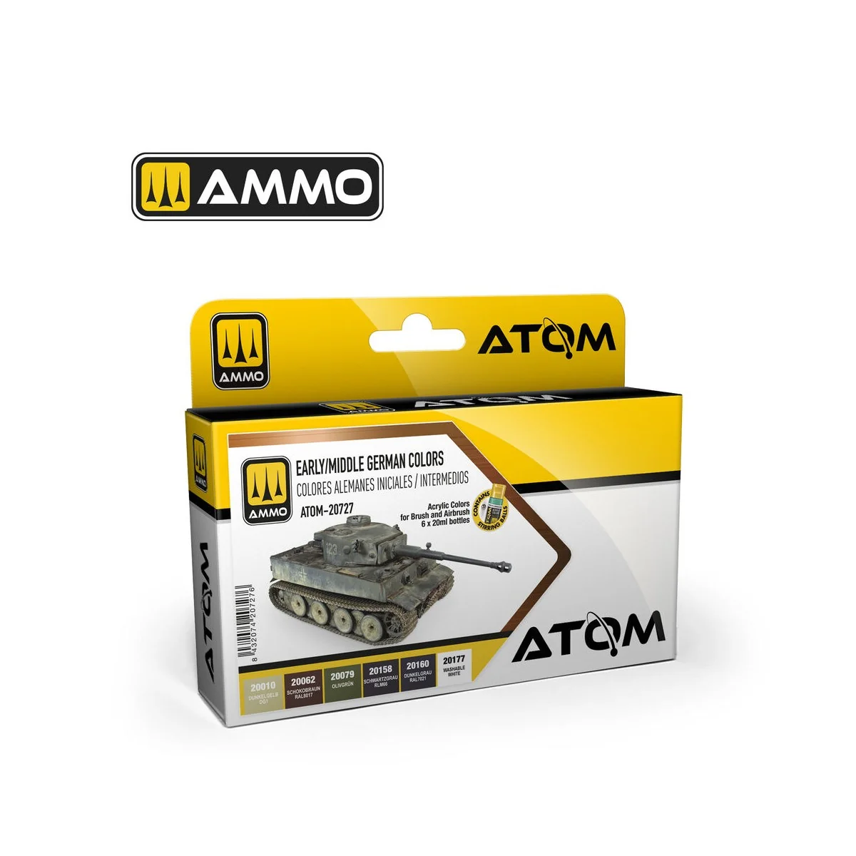 ATOM Early / Middle German Colors - AMMO by MIG Jimenez ATOM-20727 ATOM Early / Middle German Colors - AMMO by MIG Jimenez ATOM-20727