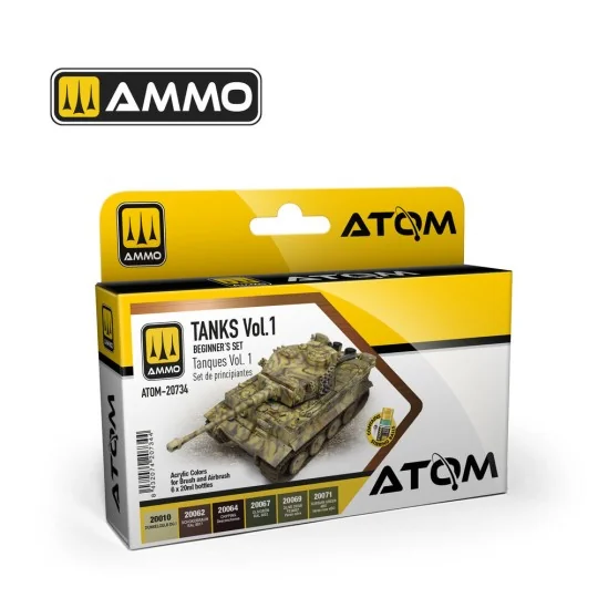 ATOM Beginners Set: Tanks Vol.1 - AMMO by MIG Jimenez ATOM-20734