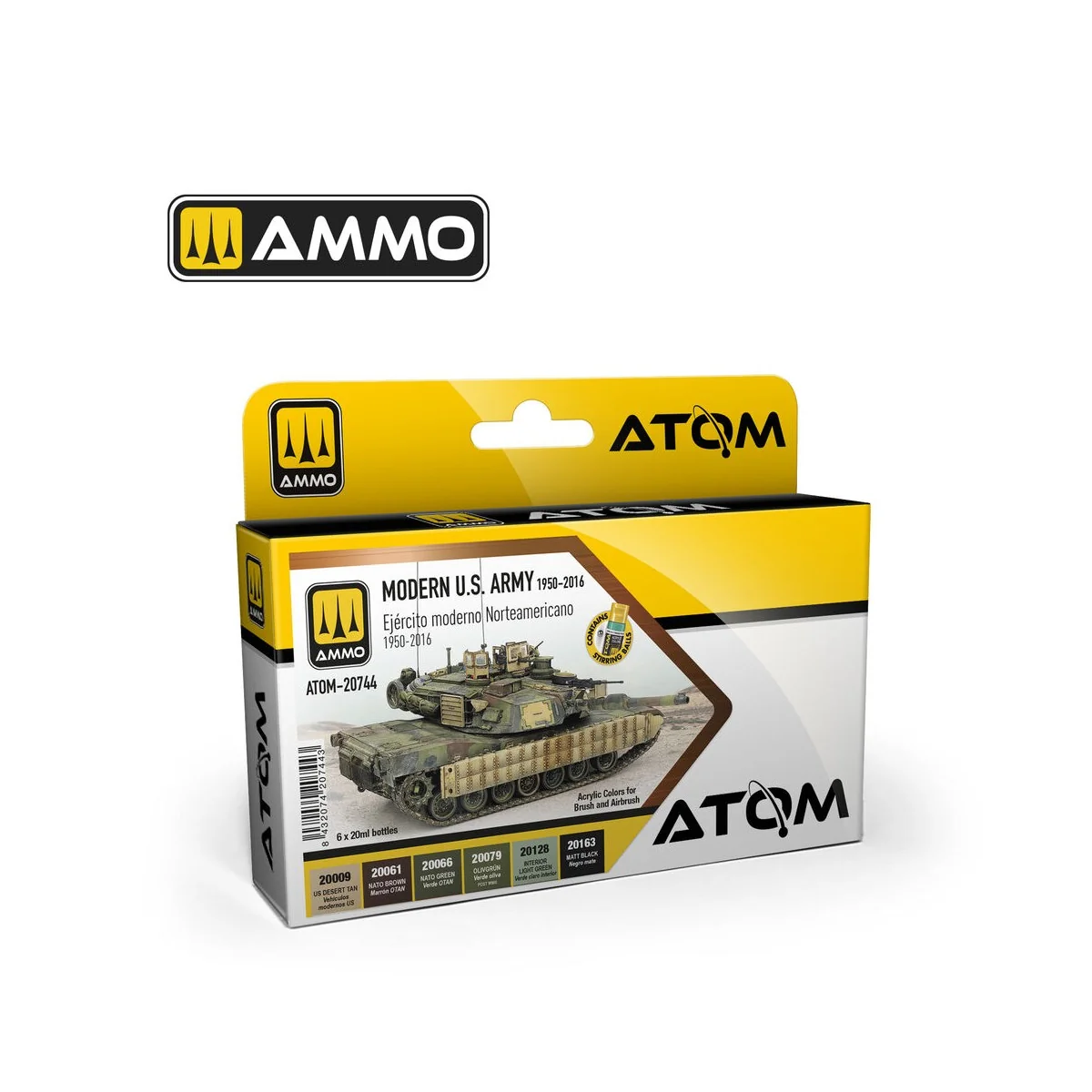 ATOM Modern U.S. Army 1950-2016 - AMMO by MIG Jimenez ATOM-20744