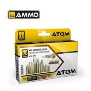 ATOM WWII Ammunition Colors - AMMO by MIG Jimenez ATOM-20746 ATOM WWII Ammunition Colors - AMMO by MIG Jimenez ATOM-20746