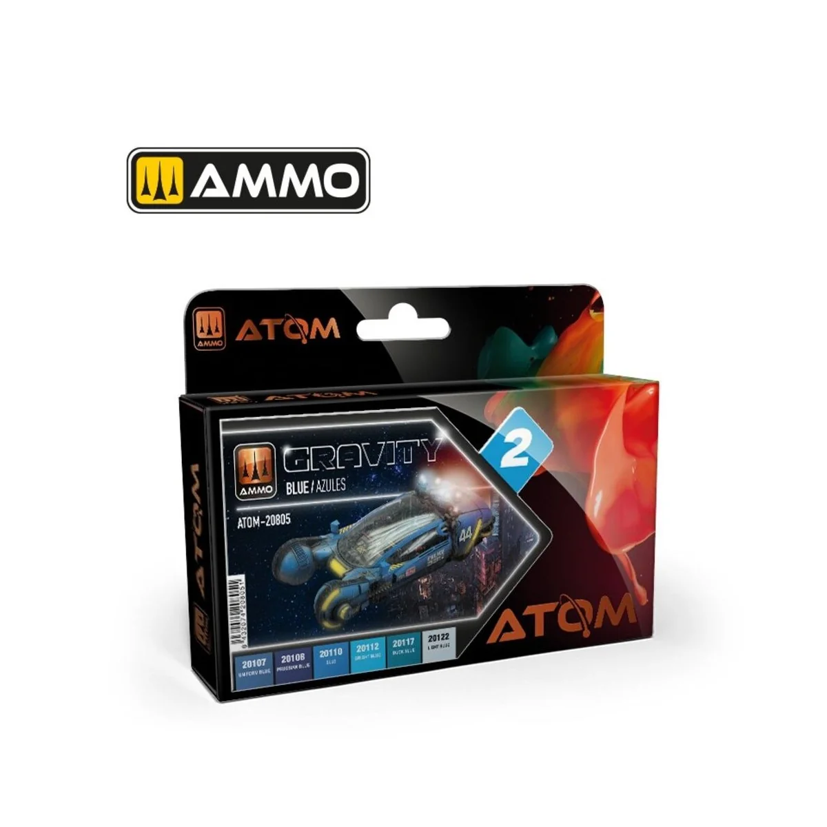 ATOM Gravity Set 2 -Blue - AMMO by MIG Jimenez ATOM-20805 ATOM Gravity Set 2 -Blue - AMMO by MIG Jimenez ATOM-20805