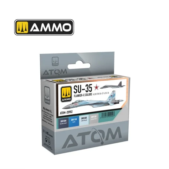 ATOM SU-35 FLANKER-E Colors Set (also for SU-27 and SU-34) - AMMO b...