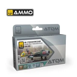 ATOM MIG-17 Polish Air Force Colors Set - AMMO by MIG Jimenez ATOM-...