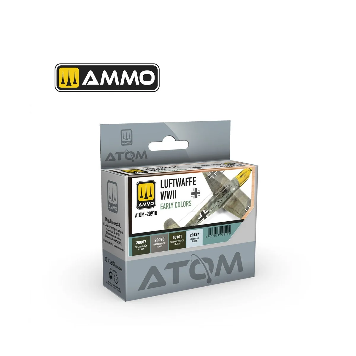 ATOM Luftwaffe WWII Early Colors - AMMO by MIG Jimenez ATOM-20910