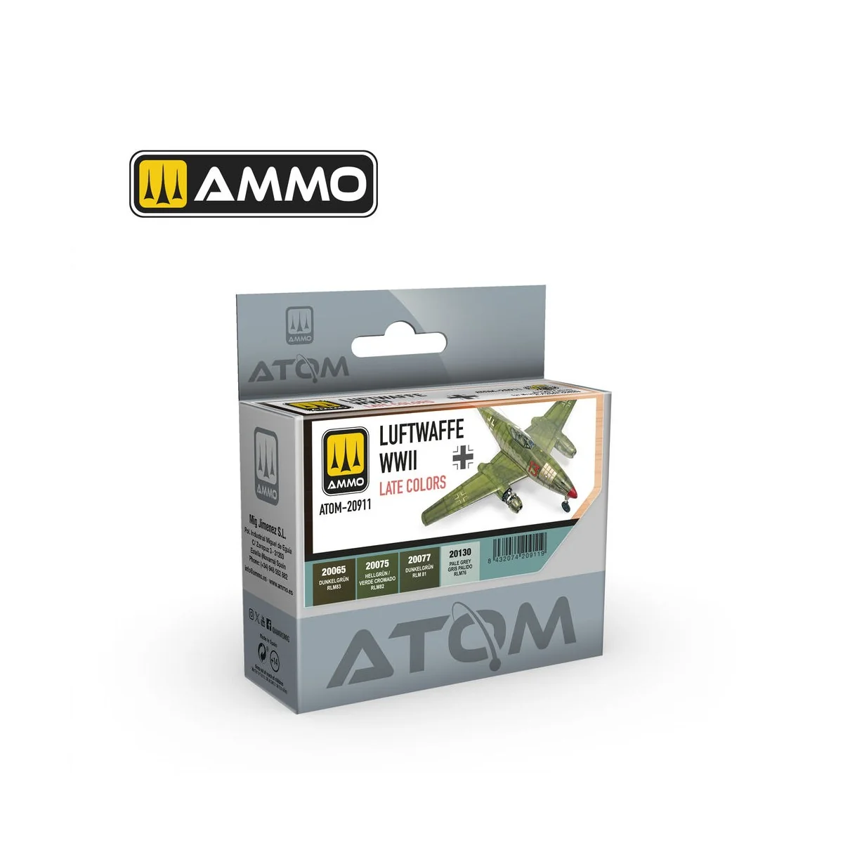 ATOM Luftwaffe WWII Late Colors - AMMO by MIG Jimenez ATOM-20911