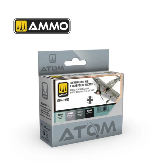 ATOM Luftwaffe Mid-War & Night Fighter Aircraft Set - AMMO by MIG J...