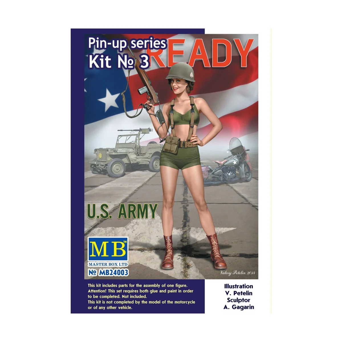 Pin-up series, Kit No.3 Alice, 1/24 - Master Box Ltd. 24003 Pin-up series, Kit No.3 Alice, 1/24 - Master Box Ltd. 24003