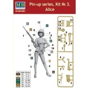 Pin-up series, Kit No.3 Alice - Master Box Ltd. 24003