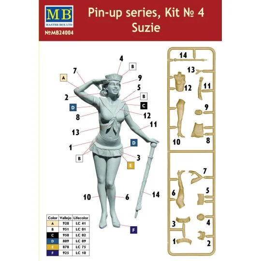 Pin-up series, Kit No.4 Suzie, 1/24 - Master Box Ltd. 24004