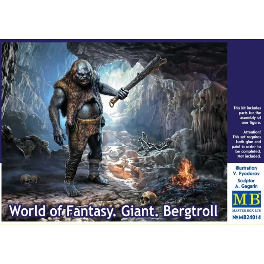World of Fantasy. Giant.Bergtroll, 1/24 - Master Box Ltd. 24014