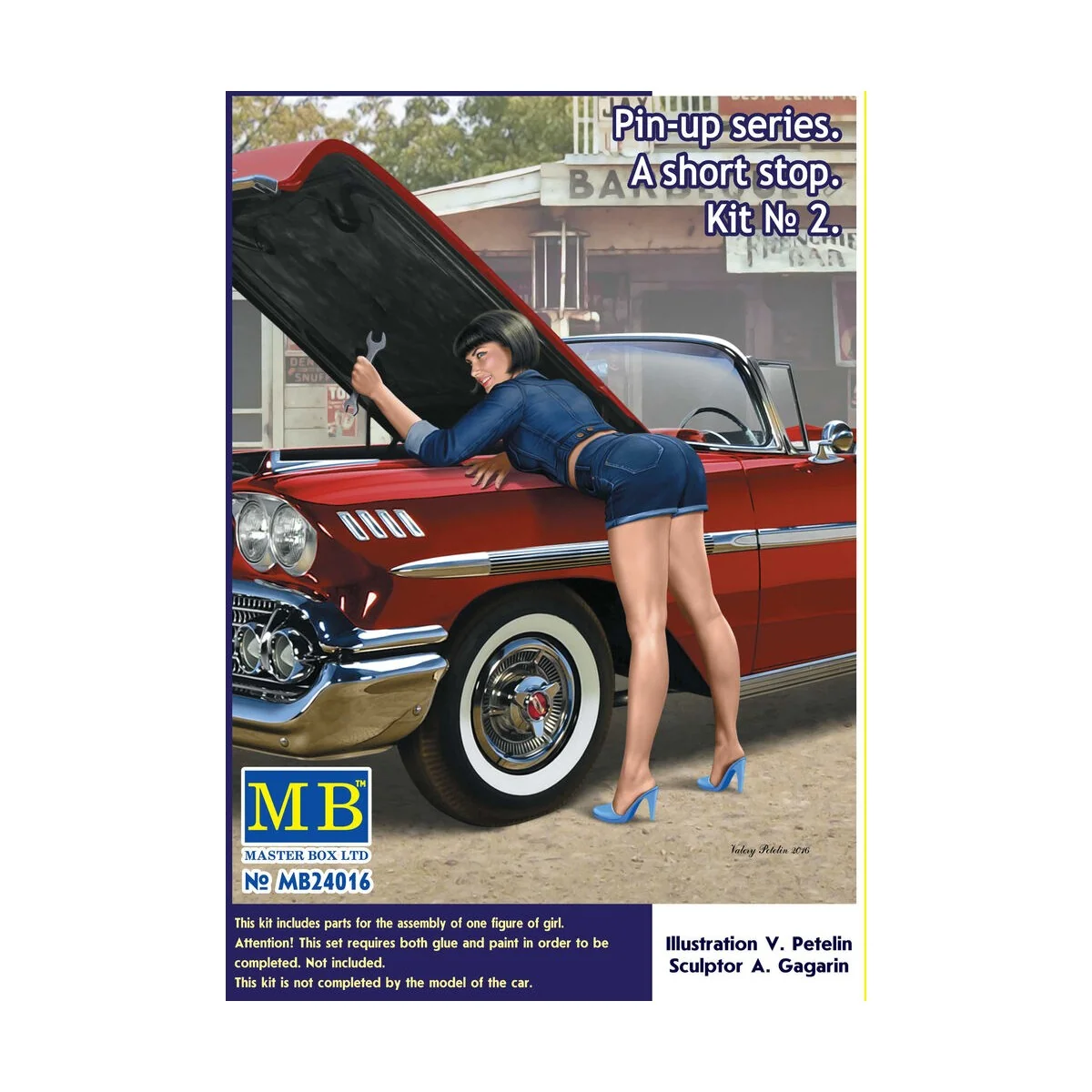 Pin-up series.A short stop.Kit No.2, 1/24 - Master Box Ltd. 24016