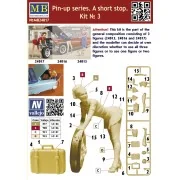 Pin-up series.A short stop.Kit No.3, 1/24 - Master Box Ltd. 24017