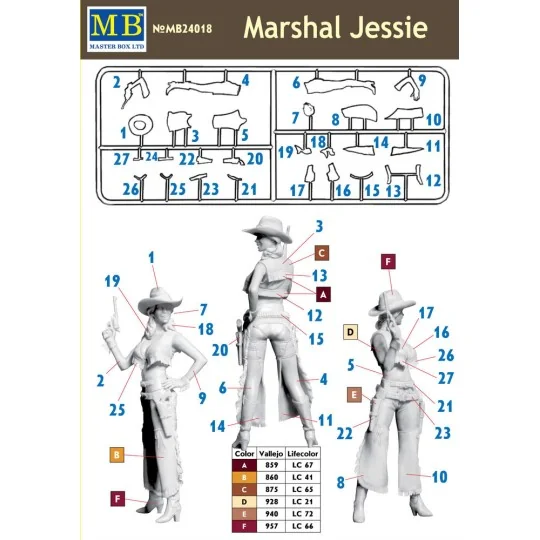 Marshal Jessie, 1/24 - Master Box Ltd. 24018