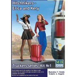 Hitchhikers-Erica and Kery,Truckers seri Kit No.1 - Master Box Ltd....