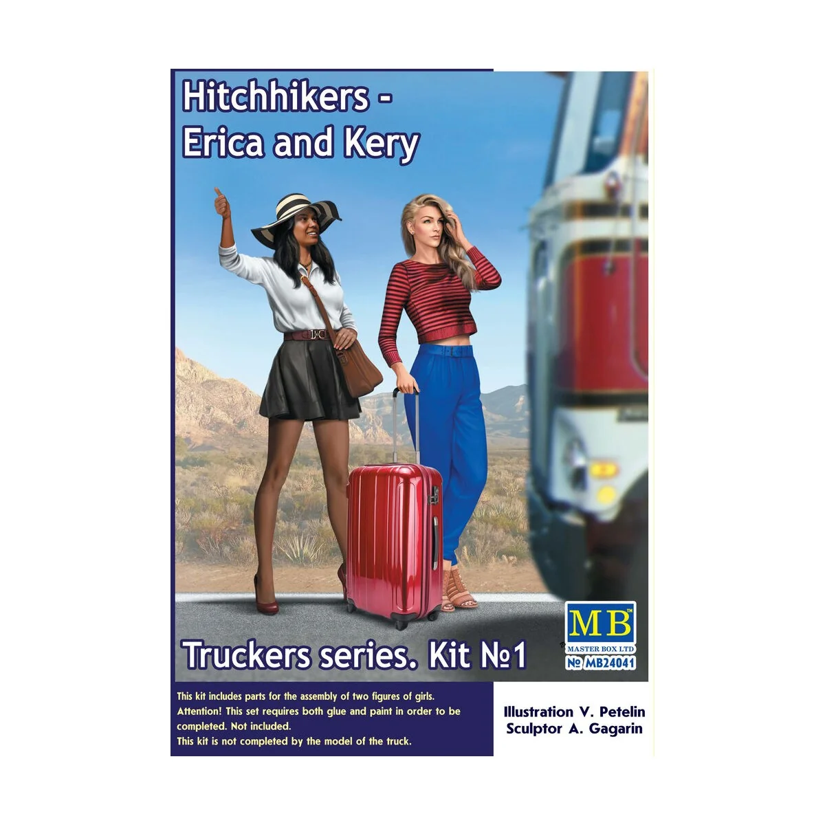 Hitchhikers-Erica and Kery,Truckers seri Kit No.1 - Master Box Ltd....